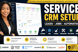 setup jobber CRM, housecall pro, for hvac, plumbing, home service business