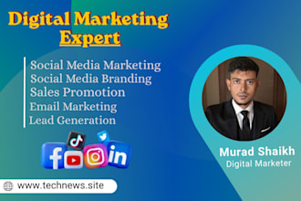 do professional social media marketing and digital marketing promotion