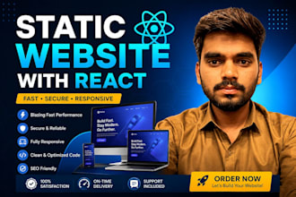 develop responsive static website for your business