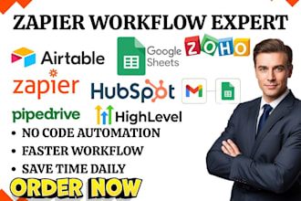 build zapier automation with google sheets gmail airtable and crm integration