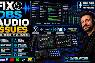 fix obs audio issues, goxlr, voicemeeter and rodecaster setup