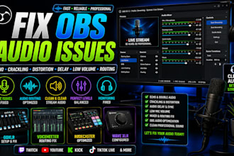 fix obs audio issues, goxlr, voicemeeter and rodecaster