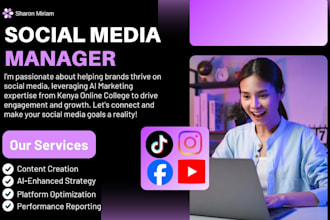 be your social media manager and content creator