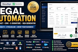 legal docusign pandadoc crm system crm contract automation nda generator website