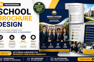 design professional school brochure design education prospectus and flyer