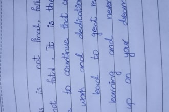 write neat and professional work