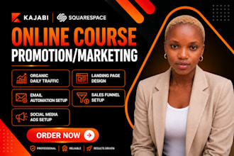 online course promotion teachable kajabi thinkific course marketing sales SEO
