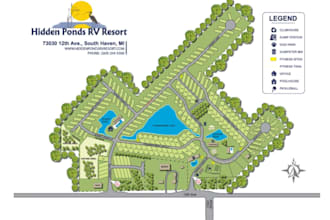render site plan, plat map, campground map, subdivision design resort map