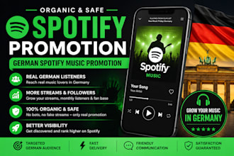 do spotify promotion, organic german spotify music promotion