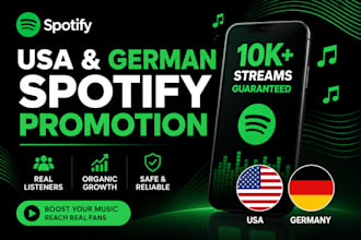 do USA spotify music promotion german spotify promotion