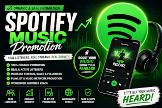 do spotify music promotion, organic music promotion