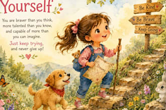 do hand drawn whimsical watercolor illustration, children story, no ai used