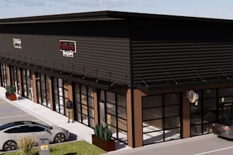 design and render 3d storefront, 3d kiosk, shop front and retail store interior