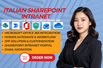 build italian microsoft365 sharepoint intranet power automate office365setup spf