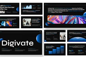 design modern webinar pitch deck coaching slide KPI dashboard presentation canva