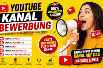 werde deinen youtube kanal professionell bewerben