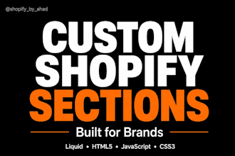 customize your shopify theme and create custom sections