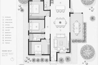 redraw your PDF or sketch floor plans in autocad