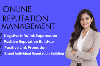 do online reputation management and suppress negative links