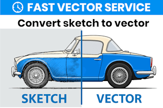 vectorize, fix, edit or redesign your logo or image to vector