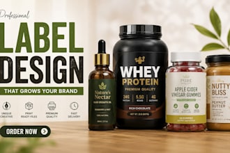 professional product labels for product brands