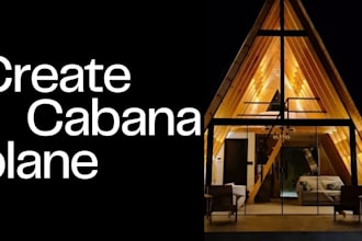 create cabana plans with 3d rendering