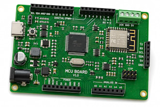 design microcontroller pcb in easyeda from schematic to code