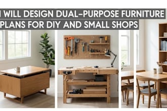 design dual purpose furniture plans for diy and small shops