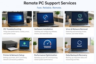 provide expert windows PC troubleshooting and optimization support remotely