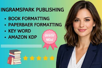format and publish your ebook and paperback on amazon KDP
