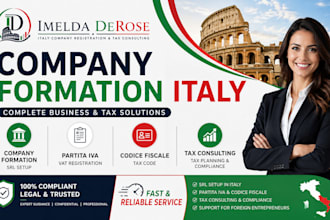 consult on italy company formation srl setup partita iva codice fiscale and tax