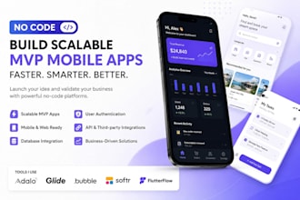 build scalable mvp mobile app with adalo softr glide bubble and flutterflow