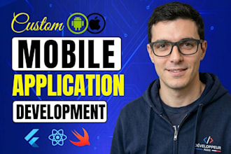 develop flutter mobile app for android and ios, flutter mobile app developer API
