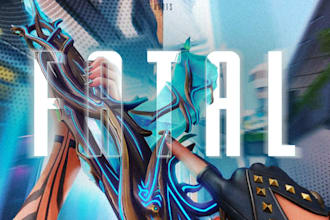 design high CTR valorant thumbnails and gaming banners