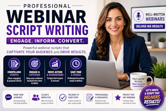 write high converting webinar script webinar slides powerpoint ppt sales funnel