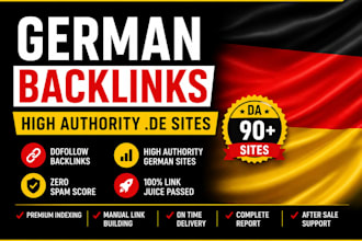 create german dofollow backlinks and germany SEO link building service