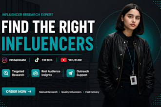 do instagram, tiktok and youtube influencer research outreach