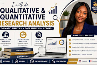 do quantitative research, qualitative analysis, thematic analysis, data analysis