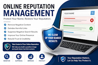 suppress negative search results and improve online reputation