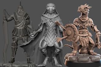 3d printable mianiature stl for tabletop figurines dnd characters 3d printing