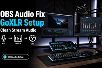 fix goxlr and obs audio issues, mic echo, clipping, crackling and audio routing