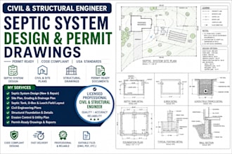 do septic system design and permit ready engineering plans
