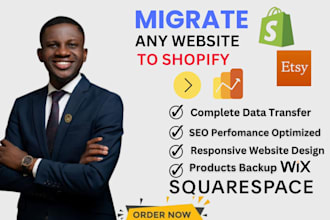 migrate wix wordpress ecommerce website to shopify