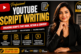 write youtube video script writing screenplay movie script editing screenwriting