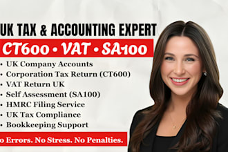 prepare uk company account and file coporation tax return ct600 to hmrc