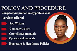 write home health care policy and procedure manual for state compliance survey