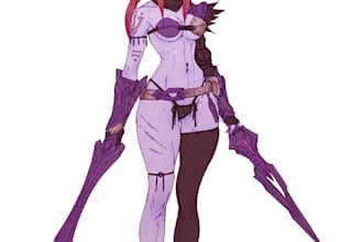 an anime or comic character