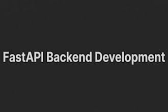 develop python backend, fastapi restapi, and full stack web app