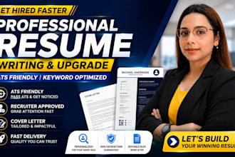 write and upgrade your resume, cv, to help you standout and get hired fast, ats