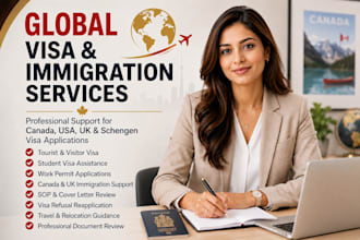 assist with canada USA, UK and schengen visa applications professionally